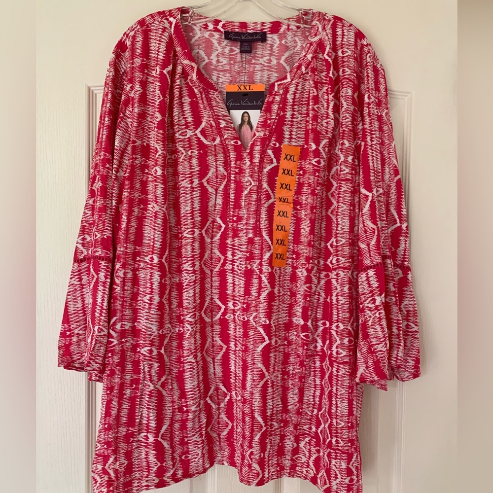 Gloria Vanderbilt XXL Ladies tunic top/bell sleeves